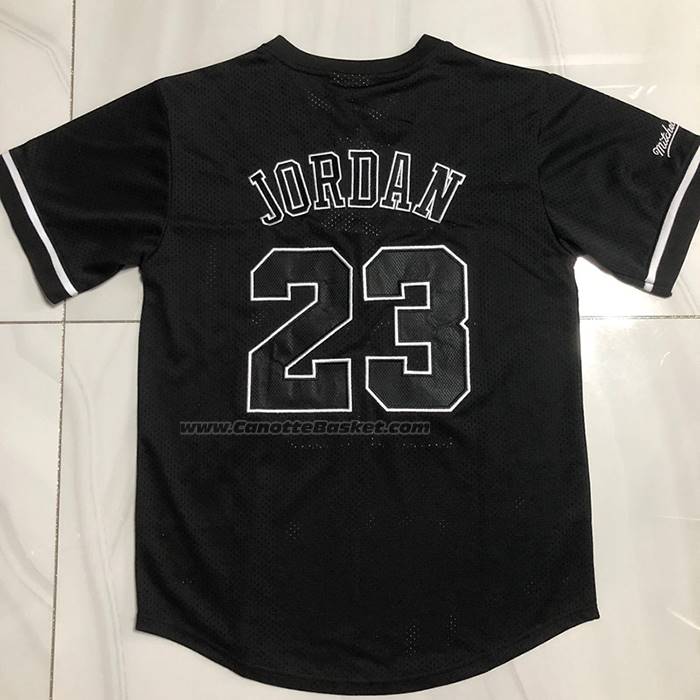 Maglia Manica Corta Chicago Bulls Michael Jordan No 23 Nero